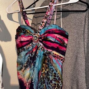 Colorful Strappy Dress